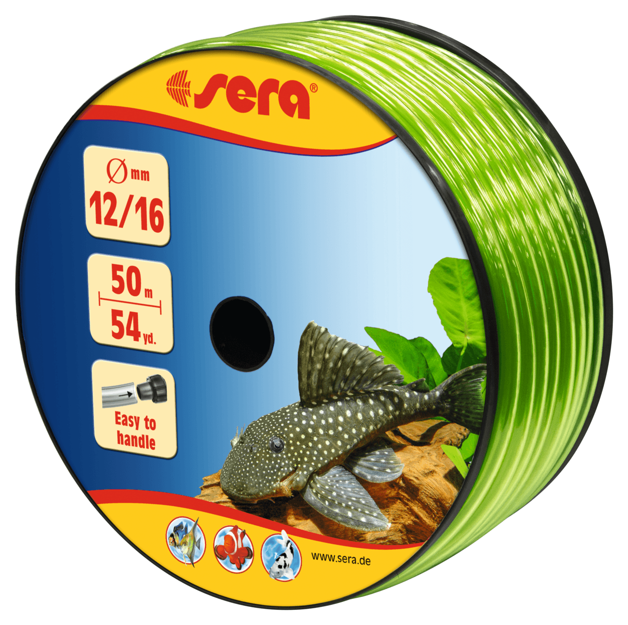 Sera aquariumslang 12/16 mm groen